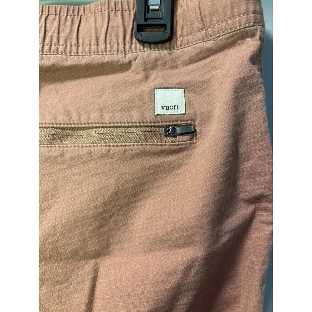Vuori Ripstop Pant Women Medium Terracotta Pink Organic Cotton Hiking Cargo V412